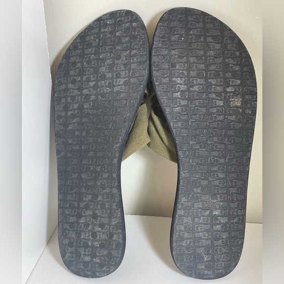 Sanuk Capri Olive & Black Cushion Sole Slide Sandals Women’s Size 8 EUC - Picture 10 of 10